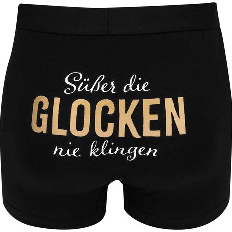 Boxershorts Motiv 'Süßer die Glocken', Diverse