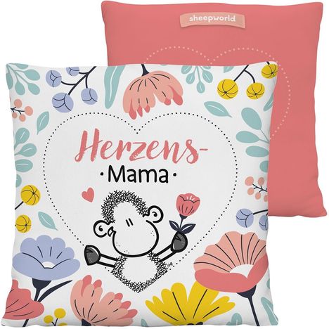 Plüschkissen Motiv Mama, Diverse