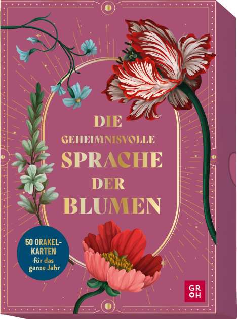 Die geheimnisvolle Sprache der Blumen - 50 Orakelkarten für das ganze Jahr, Diverse