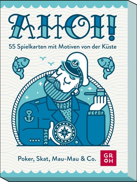 Ahoi! 55 Spielkarten mit Motiven von der Küste, Spiele