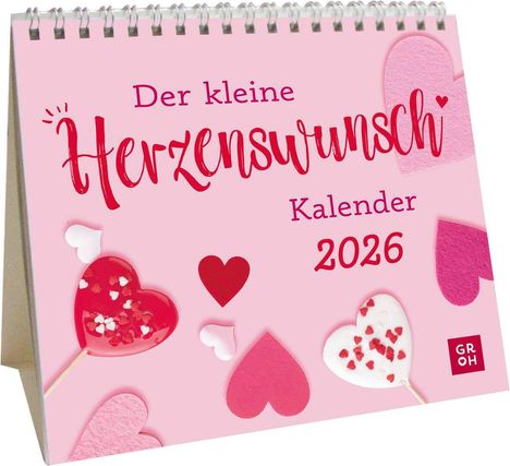 Mini-Kalender 2026: Der kleine Herzenswunschkalender, Kalender