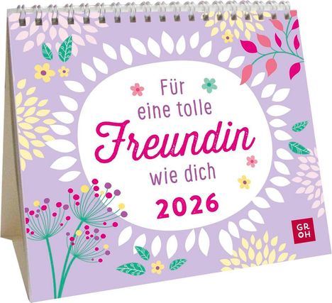 Mini-Kalender 2026: Für eine tolle Freundin wie dich, Kalender