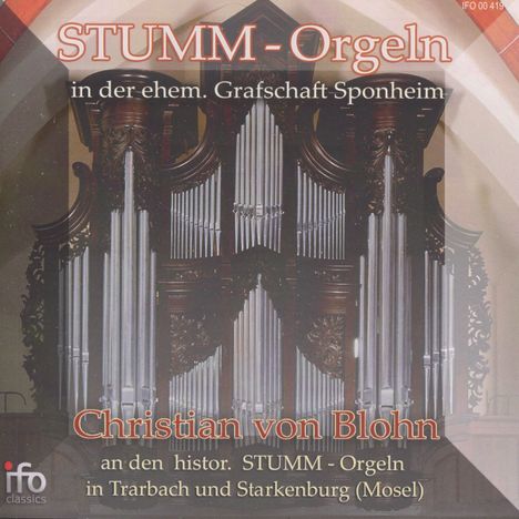 Stumm-Orgeln in der ehemaligen Grafschaft Sponheim, CD