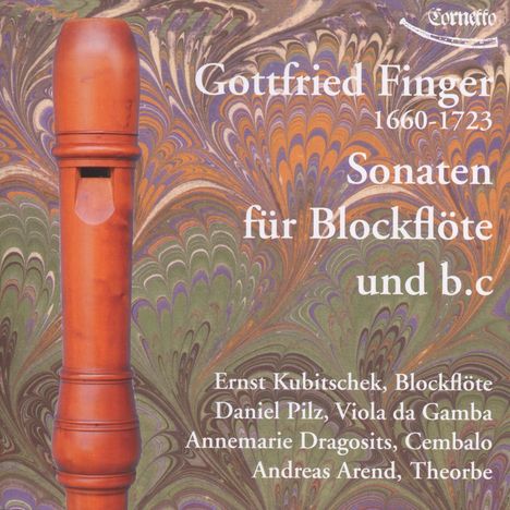 Gottfried Finger (1655-1730): Sonaten für Blockflöte &amp; Bc, CD