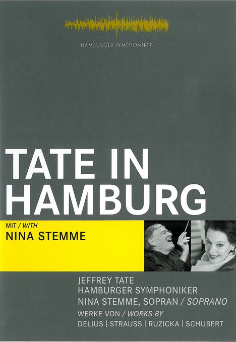 Jeffrey Tate in Hamburg, DVD