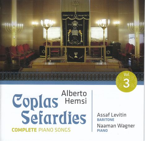 Alberto Hemsi (1898-1975): Liederzyklus "Coplas Sefardies" Vol.3, CD