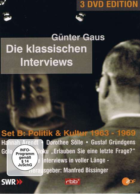 Günter Gaus: Die klassischen Interviews 2, 3 DVDs