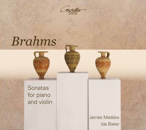 Johannes Brahms (1833-1897): Sonaten für Violine &amp; Klavier Nr.1-3, CD