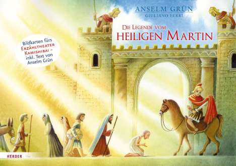 Anselm Grün: Die Legende vom heiligen Martin. Bildkarten fürs Erzähltheater Kamishibai, Diverse