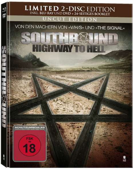 Southbound - Highway to Hell (Blu-ray &amp; DVD im Mediabook), 1 Blu-ray Disc und 1 DVD