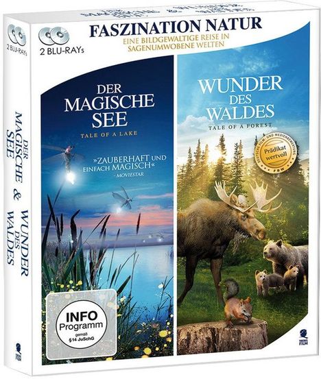 Faszination Natur: Der magische See &amp; Wunder des Waldes (Blu-ray), 2 Blu-ray Discs