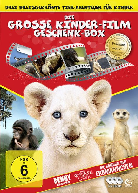 Die große Kinder-Film Geschenk-Box, 3 DVDs