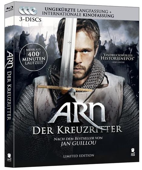 Arn - Der Kreuzritter (Limited Edition) (Blu-ray), 3 Blu-ray Discs