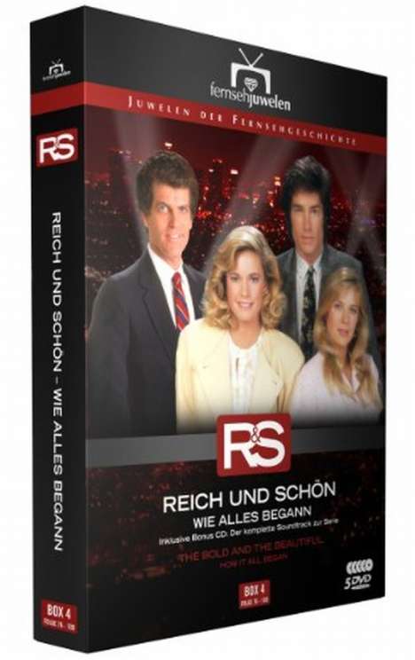 Reich und Schön Box 4: Wie alles begann, 4 DVDs und 1 CD