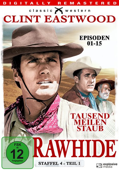 Rawhide - Tausend Meilen Staub Season 4 Box 1, 4 DVDs