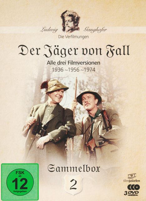 Die Ganghofer Verfilmungen Box 2: Der Jäger von Fall, 3 DVDs