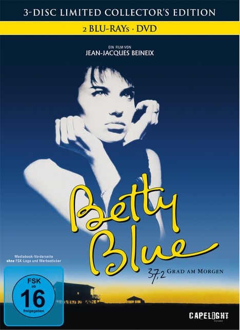 Betty Blue - 37,2 Grad am Morgen (Blu-ray &amp; DVD im Mediabook), 2 Blu-ray Discs und 1 DVD