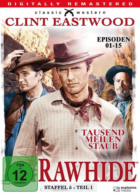 Rawhide - Tausend Meilen Staub Season 5 Box 1, 4 DVDs