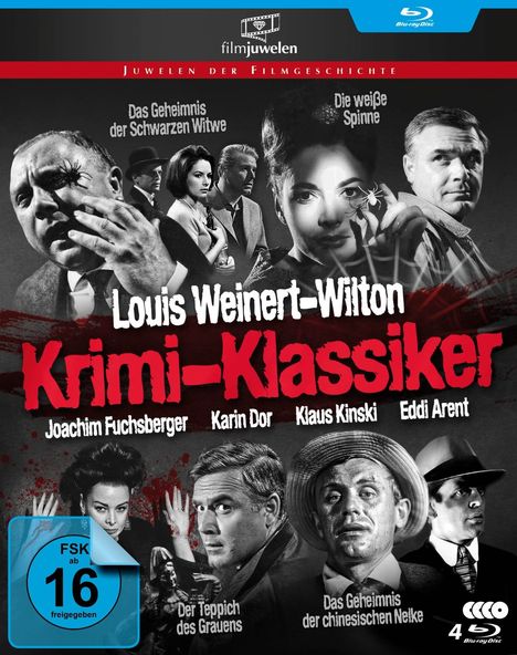Louis Weinert-Wilton Krimi-Klassiker (Filmjuwelen Komplettbox) (Blu-ray), 4 Blu-ray Discs