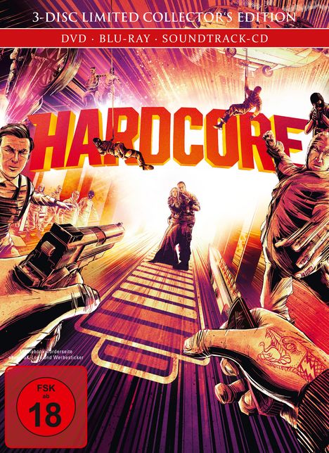 Hardcore (Blu-ray &amp; DVD im Mediabook), 1 Blu-ray Disc, 1 DVD und 1 CD