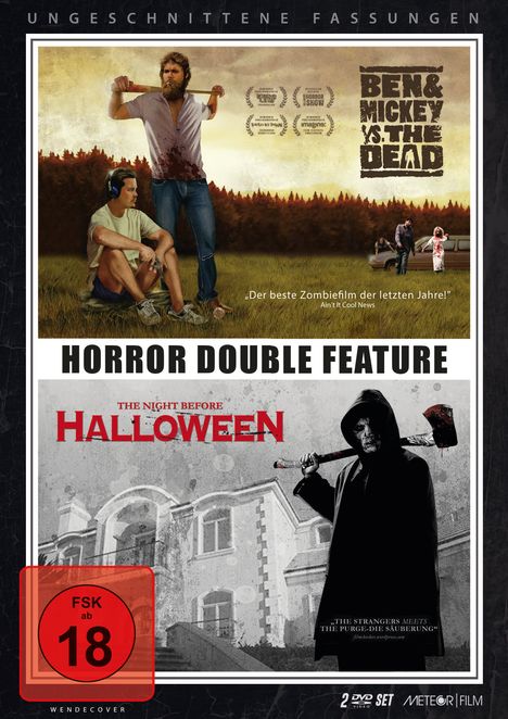 Horror Double Feature: Ben &amp; Mickey vs. The Dead / The Night Before Halloween, 2 DVDs