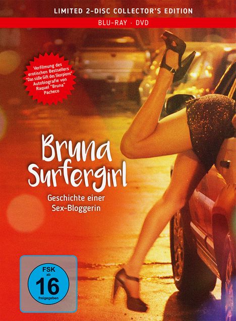 Bruna Surfergirl - Geschichte einer Sex-Bloggerin (Blu-ray &amp; DVD im Mediabook), 1 Blu-ray Disc und 1 DVD