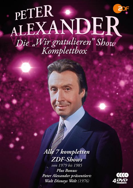 Die Peter Alexander 'Wir gratulieren' Show (Komplettbox), 4 DVDs