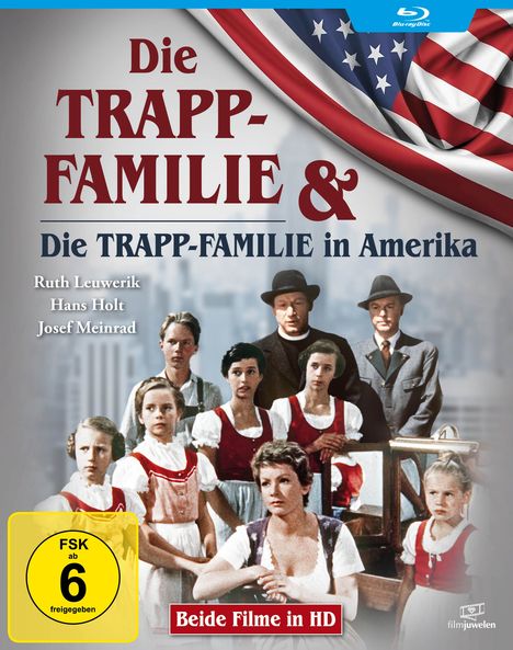 Die Trapp-Familie / Die Trapp-Familie in Amerika (Blu-ray), 2 Blu-ray Discs