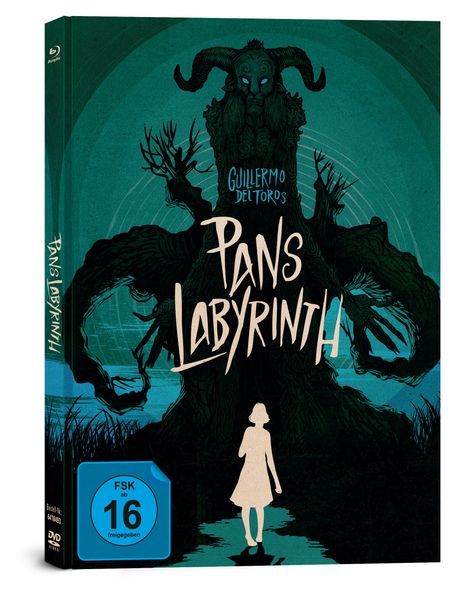 Pans Labyrinth (Blu-ray &amp; DVD im Mediabook), 2 Blu-ray Discs und 1 DVD