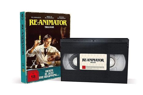 Re-Animator 1-3 (Limited Collector's Edition im VHS-Design) (Blu-ray), 4 Blu-ray Discs