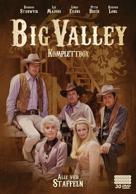Big Valley (Komplettbox), 30 DVDs
