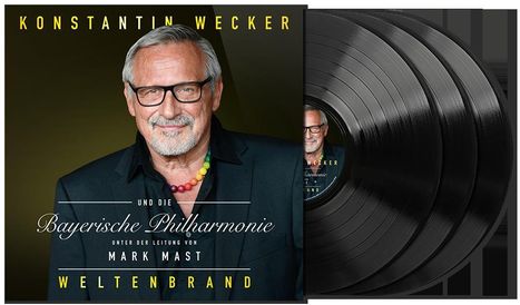Konstantin Wecker: Weltenbrand, 3 LPs