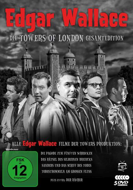 Edgar Wallace - Die Towers of London Gesamtedition, 5 DVDs