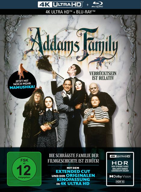 Addams Family (Ultra HD Blu-ray &amp; Blu-ray im Mediabook), 1 Ultra HD Blu-ray und 1 Blu-ray Disc