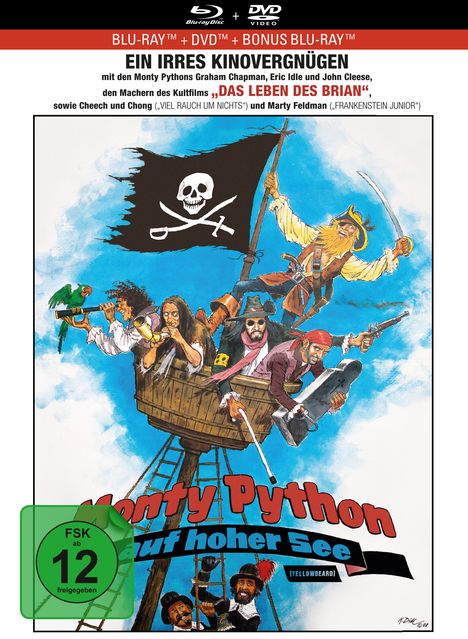 Monty Python auf hoher See (Dotterbart) (Blu-ray &amp; DVD im Mediabook), 2 Blu-ray Discs und 1 DVD