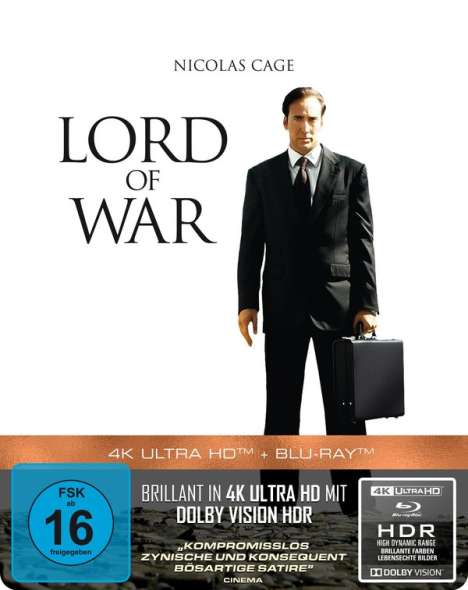 Lord of War - Händler des Todes (Ultra HD Blu-ray &amp; Blu-ray im Steelbook), 1 Ultra HD Blu-ray und 1 Blu-ray Disc