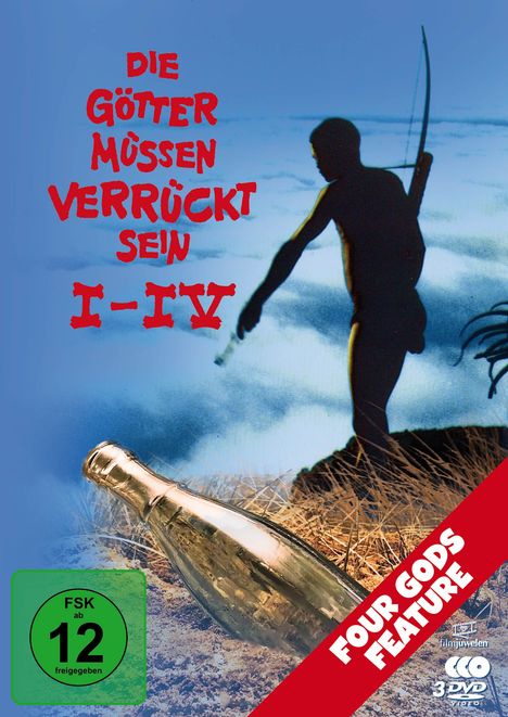 Die Götter müssen verrückt sein I-IV (Four Gods Feature), 4 DVDs