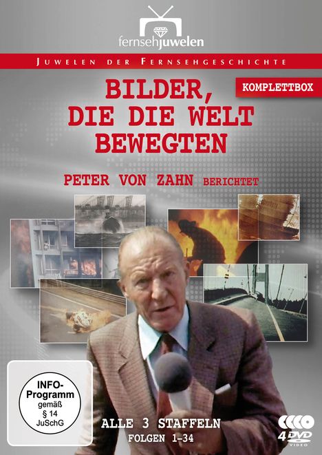 Bilder, die die Welt bewegten - Peter von Zahn berichtet (Komplettbox), 4 DVDs