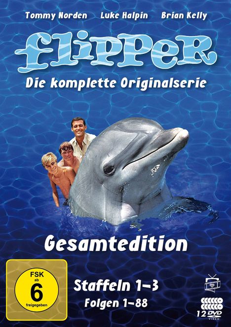 Flipper (Komplette Serie), 12 DVDs