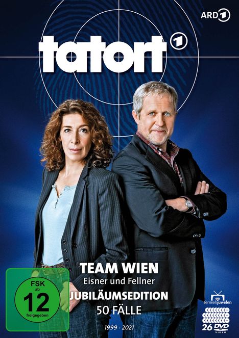 Tatort Wien - Eisner und Fellner ermitteln Staffel 1-4 (Fall 1-50), 26 DVDs