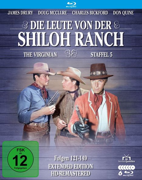 Die Leute von der Shiloh Ranch Staffel 5 (Extended Edition) (Blu-ray), 6 Blu-ray Discs