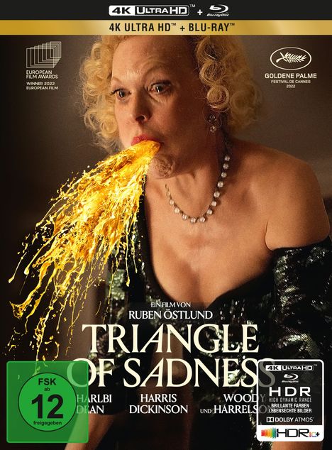 Triangle of Sadness (Ultra HD Blu-ray &amp; Blu-ray im Mediabook), 1 Ultra HD Blu-ray und 1 Blu-ray Disc