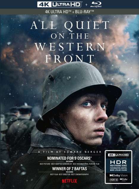 All Quiet on the Western Front (Ultra HD Blu-ray &amp; Blu-ray im Mediabook), 1 Ultra HD Blu-ray und 1 Blu-ray Disc
