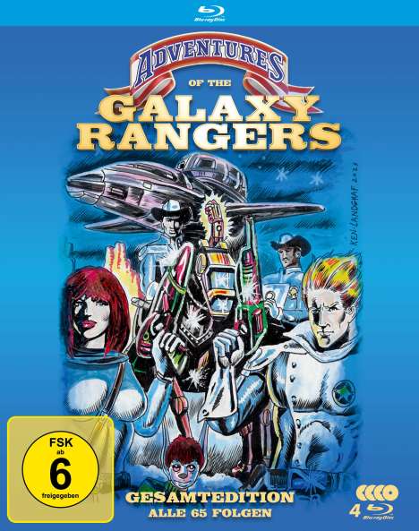Galaxy Rangers (Gesamtedition) (Blu-ray), 4 Blu-ray Discs