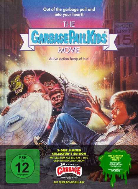 The Garbage Pail Kids Movie (Blu-ray &amp; DVD im Mediabook), 2 Blu-ray Discs und 1 DVD