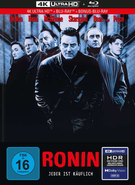 Ronin (Ultra HD Blu-ray &amp; Blu-ray im Mediabook), 1 Ultra HD Blu-ray und 2 Blu-ray Discs