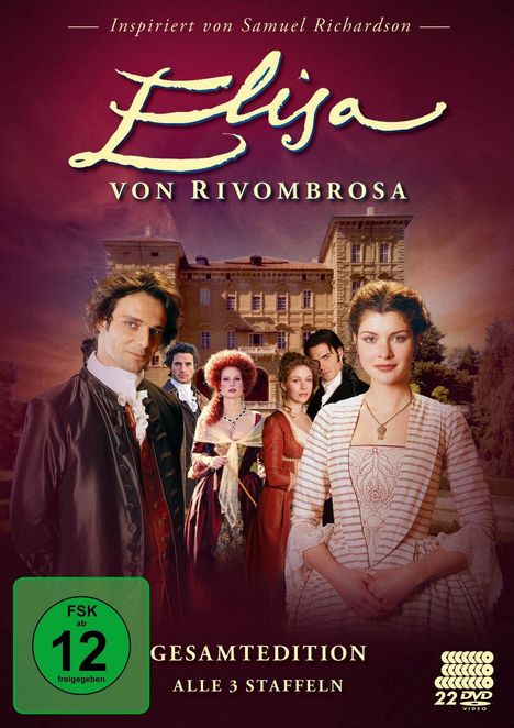 Elisa von Rivombrosa (Gesamtedition), 22 DVDs