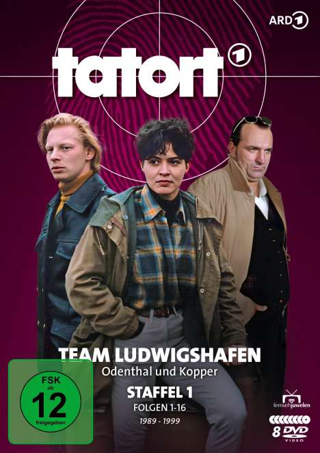 Tatort Team Ludwigshafen - Odenthal &amp; Kopper Staffel 1 (Fall 1-16), 8 DVDs