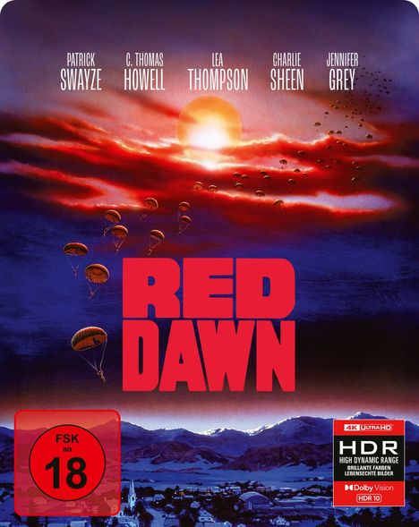 Red Dawn (Ultra HD Blu-ray &amp; Blu-ray im Steelbook), 1 Ultra HD Blu-ray und 2 Blu-ray Discs