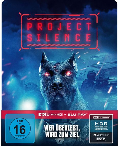 Project Silence (Ultra HD Blu-ray &amp; Blu-ray im Steelbook), 1 Ultra HD Blu-ray und 1 Blu-ray Disc